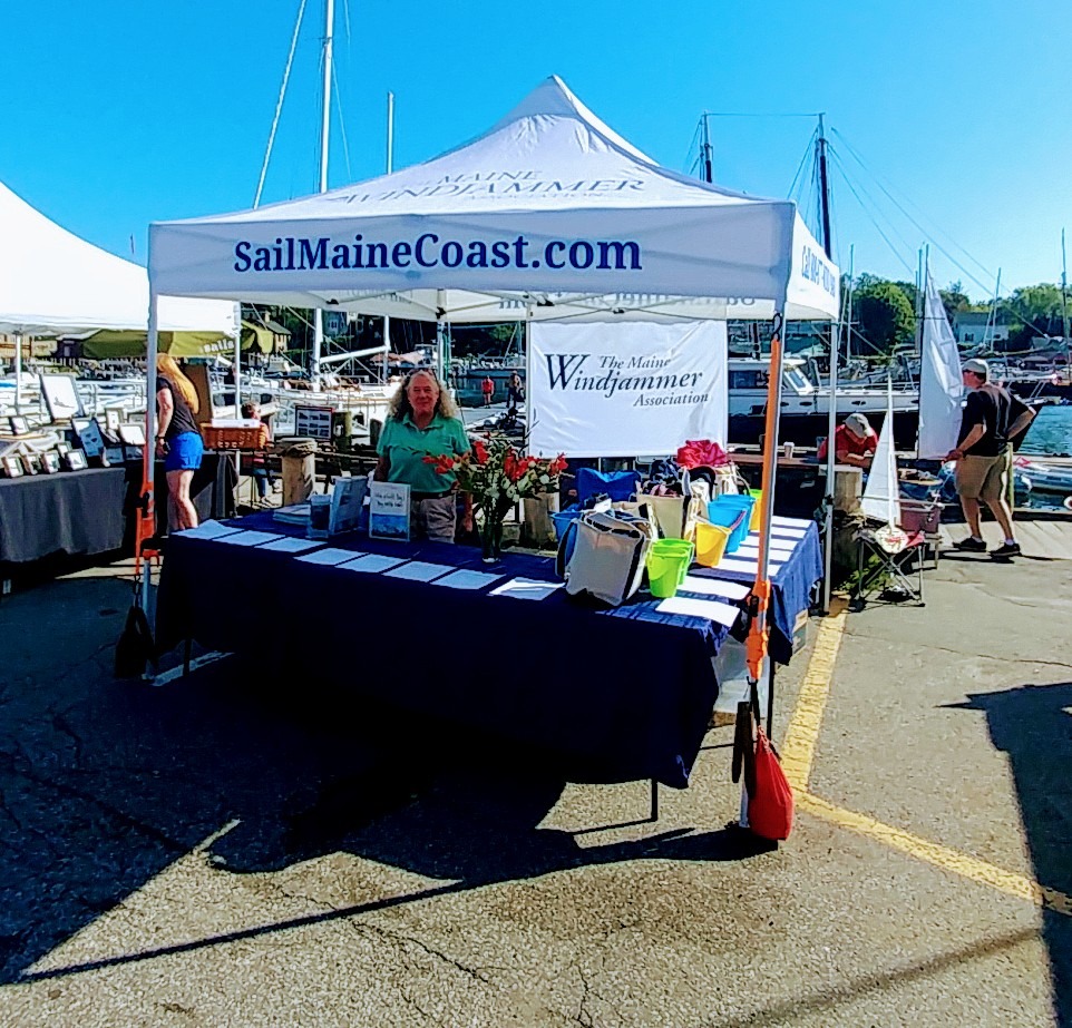 Maine Windjammer Association booth at Camden Windjammer Festival