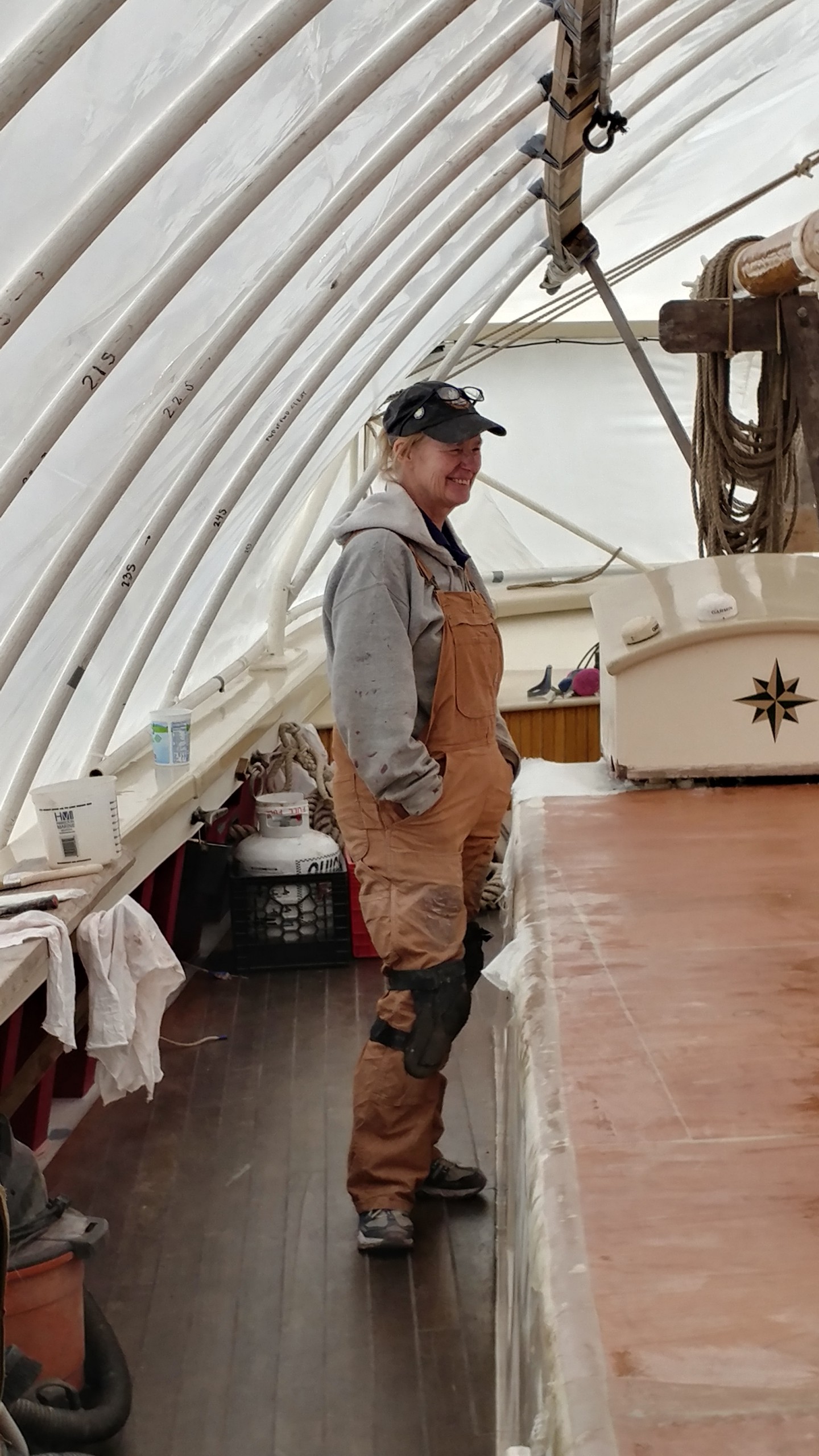 Schooner Mary Day first mate, Cathy. 