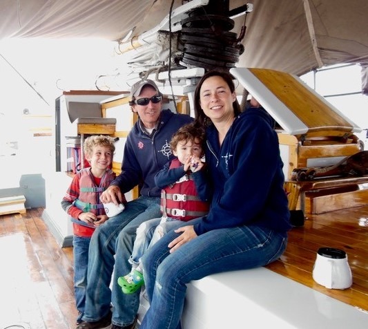 Captain Garth and family