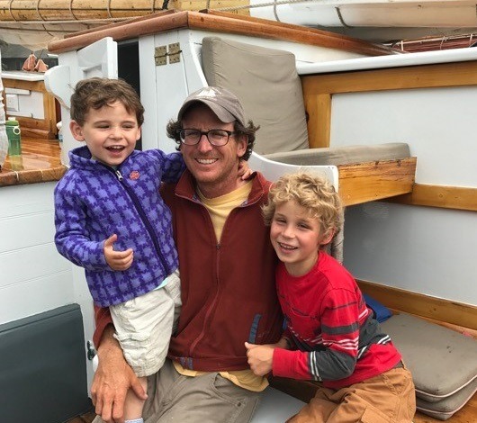 Garth Wells and his boys