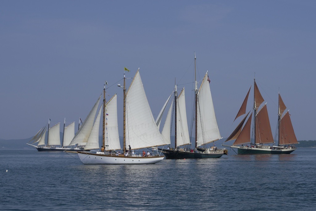 Great Schooner Race 2019 - boats underway