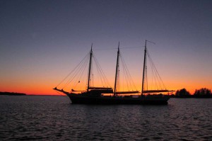 Victory Chimes at sunset